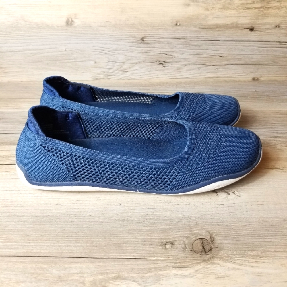 Cheeks Barefoot Ballerina by Tony Little Knit Perforated Slide On Loafers